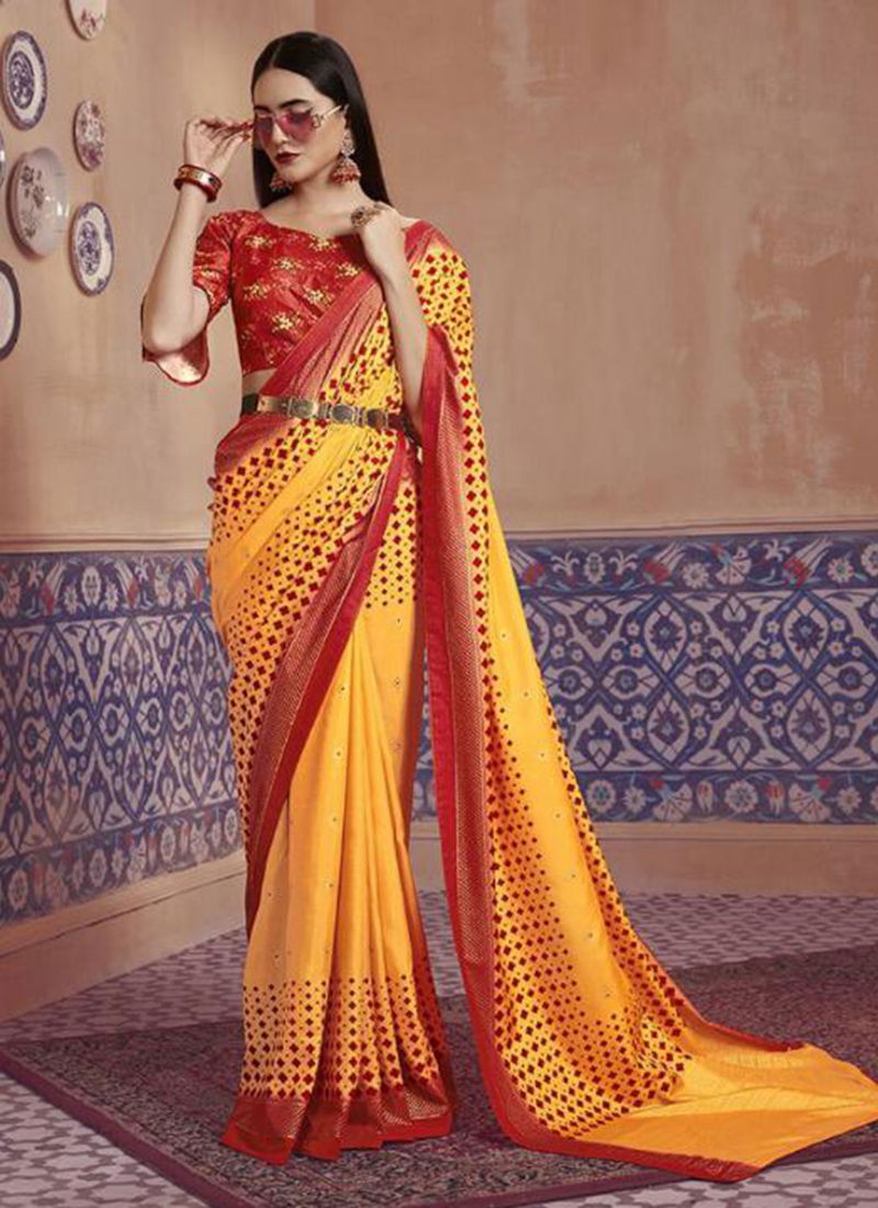 Silk Touch Vol 3 Dola Silk Fancy Print Stylish Look Wholesale Sarees Collection 3631-3640
